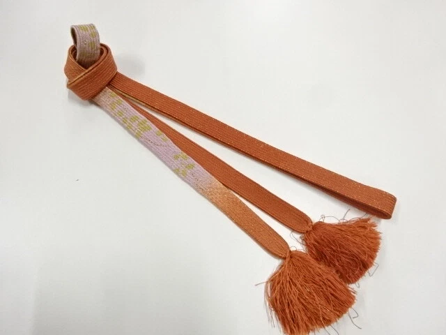 6140336: Japanese Kimono / Vintage Hand-Tied Obijime Cord