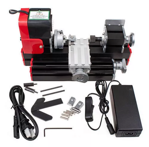 DIY Tool CNC Metal Motorized Mini Lathe Machine 20000rev/min 24W New