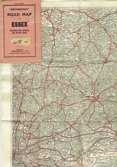 Ised Map ESSEX, GEOGRAPHIA ROAD Map, including new arterial and by-pass roads ...