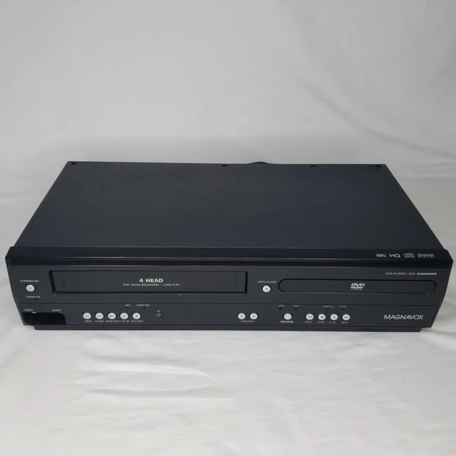 MAGNAVOX DVD VHS Combo Player DV220MW9 4Head VCR Recorder TESTED No