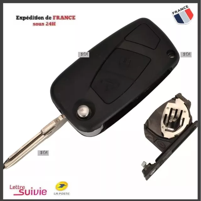 Télécommande coque de clé 1 bouton Peugeot 406 IR infrarouge ACS