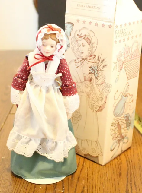 "Early American" Porcelain Collectible Doll; Avon Fashion of American Times