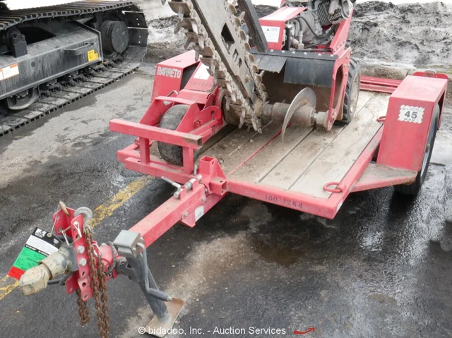 2010 Barreto  E4X6TBT TUZ Utility Tilt Deck Equipment Trencher Trailer bidadoo