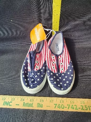 Gymboree Size 12 Stars And Stripes Flag Patriotic Sneakers NEW WITH TAGS