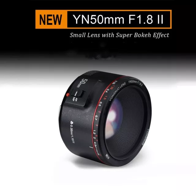 Yongnuo YN50mm F1.8 II Mark 2 Large Aperture AF Lens For Canon EOS Nikon Camera
