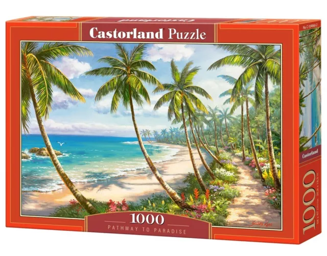 Puzzle De Playas Con Palmeras 1000 Piezas Castorland 104666 Camino Al Paraiso