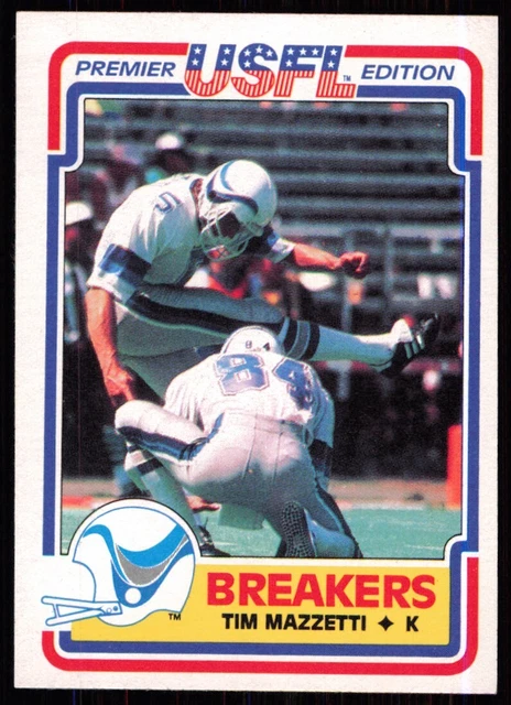 1984 Topps USFL Tim Mazzetti New Orleans Breakers #78