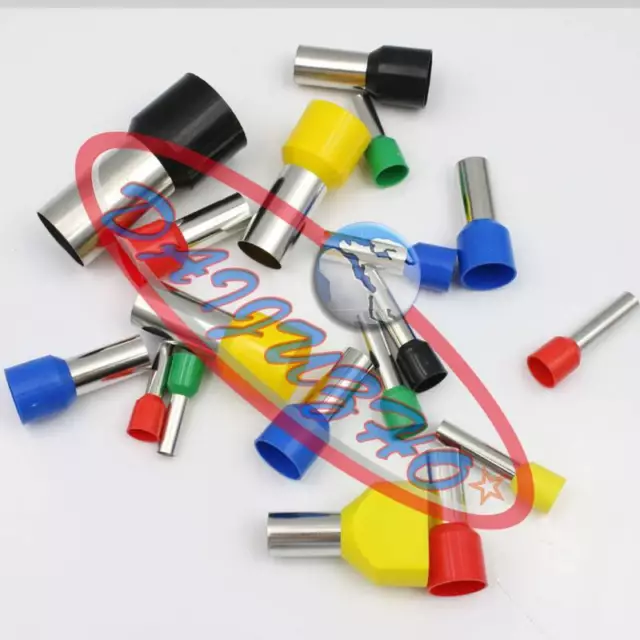 NEW 100PCS 12 AWG 4.0mm² Insulated Cord End Terminal Wire Ferrules E4009