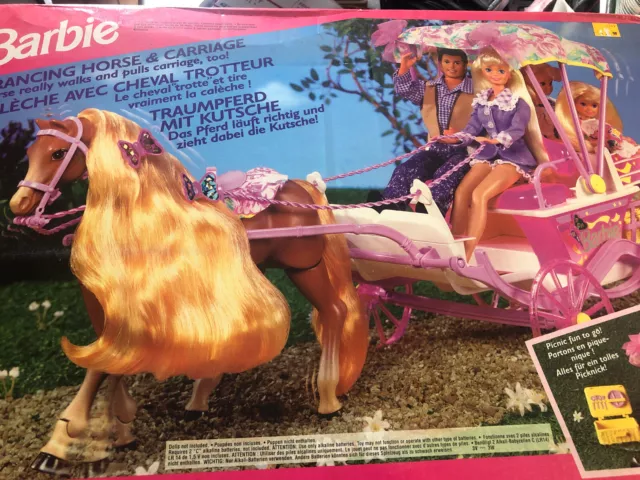 Barbie cheval trotteur hot sale