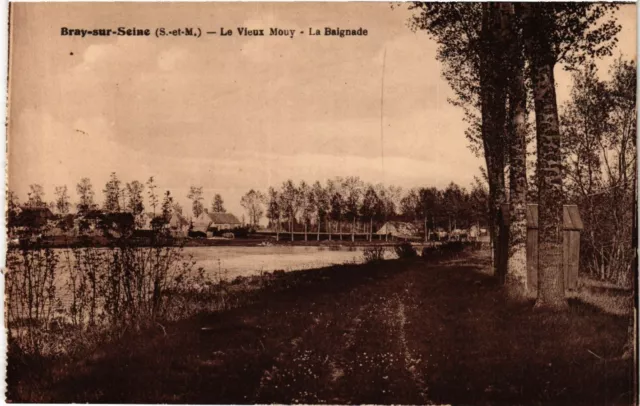 CPA BRAY-sur-SEINE - Le Vieux MOUY - La Baignade (436663)