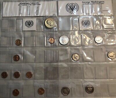 39 Piece  Collection Of Bu/Proof Silver/Copper Coins From Early 1960'S-Late 70'S