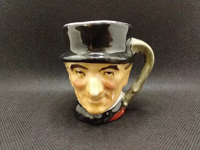 Vintage Occupied Japan Small Porcelain Small Toby Colonial Man W/Hat Face Mug