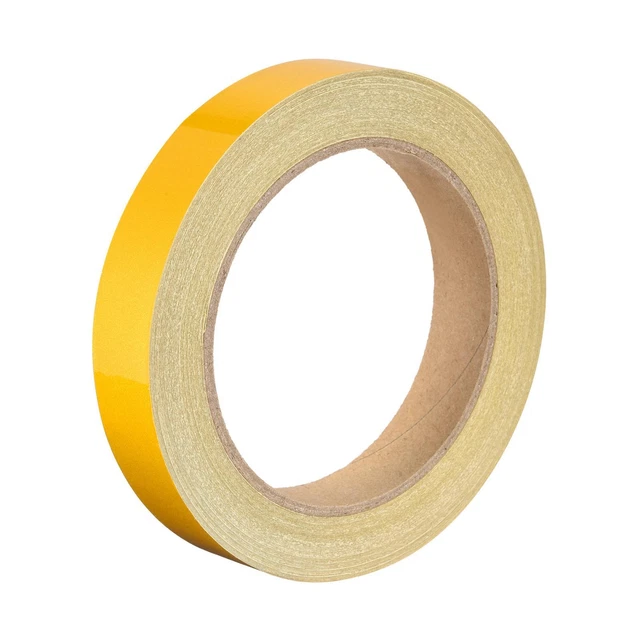 Reflektierendes Klebeband 20 mm x 25 m wasserdichtes Warnband im Freien gelb