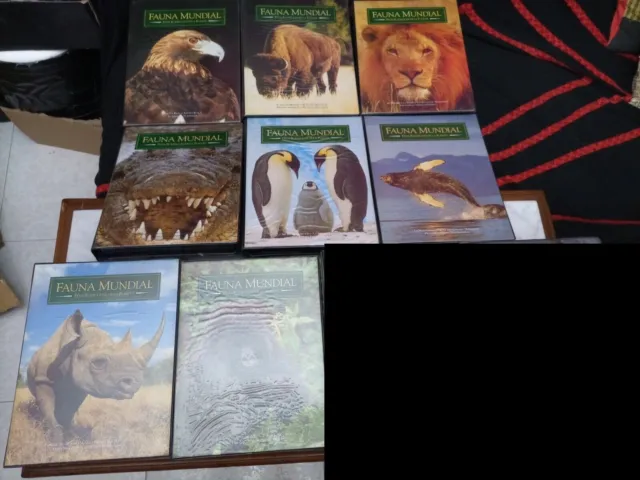 Coleccion Fauna Mundial 1-8 Felix Rodriguez De La Fuente Vhs Big Case España New
