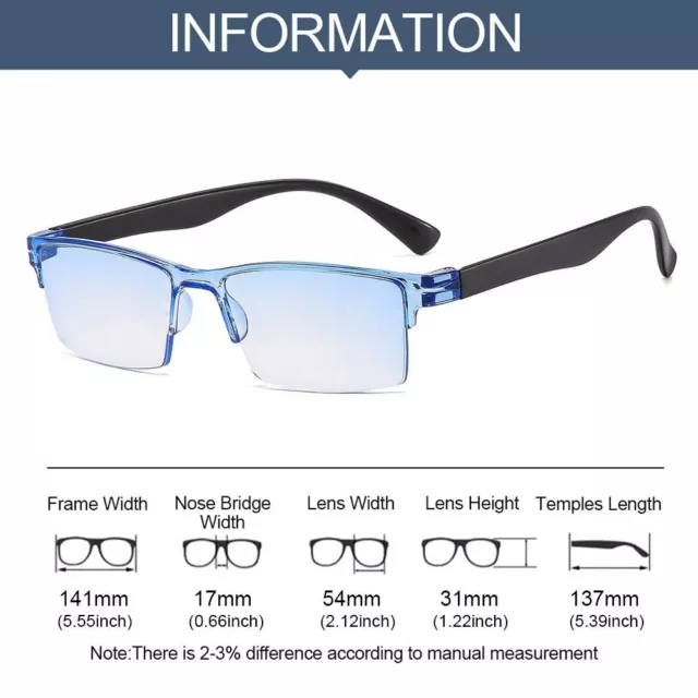 ANTI BLUE RAY Anti-Blue Light Reading Glasses Smart Hyperopia Glasses ...