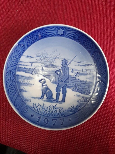 Piatto Di Natale Royal Copenhagen 1977 - Porcellana Originale Prima Scelta - Foto 7