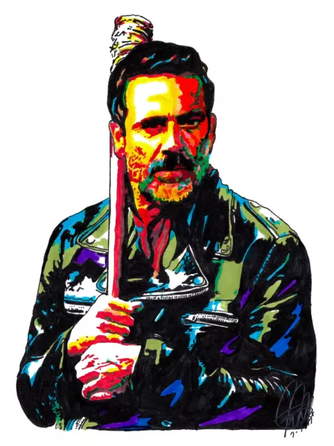 TWD Art Print Promo Poster AMC The Walking Dead Rick and Negan Wall Decor  Gift