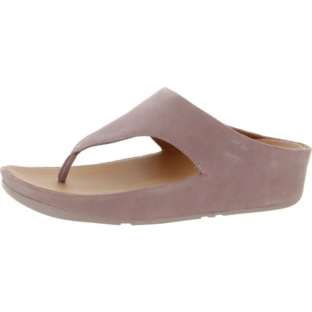 Fitflop Womens Shuv Pink Slip On Wedge Sandals Shoes 9 Medium (B,M) BHFO 9719