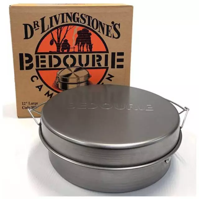 Bedourie Camp Oven - 12 Inch Large - Australian Made Spun steel oven with lid