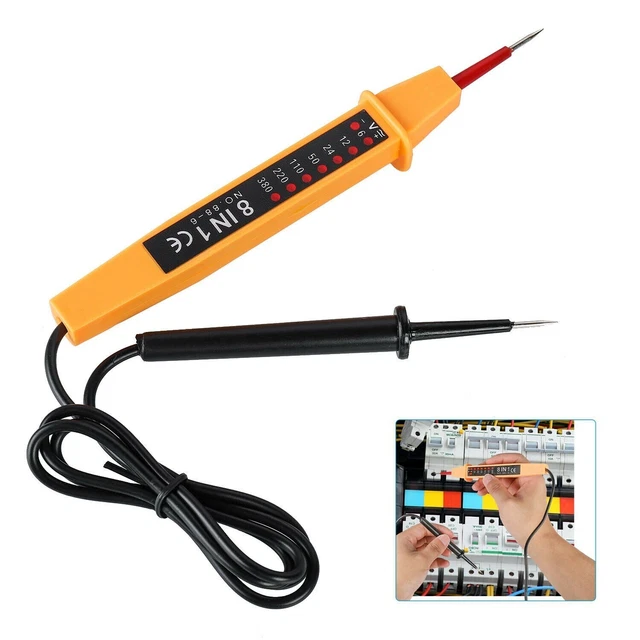 Électrique Voltage Equipment Testeur Fusible Test Lampe 8 IN 1 de Tension
