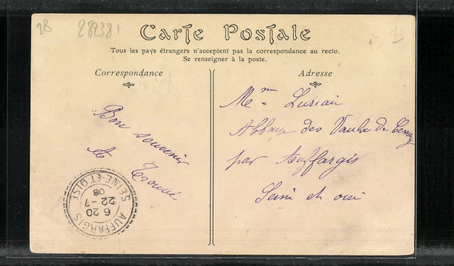 CPA Épernon, Hôtel de l´Ouest et rue du Grand-Pont 1908 2