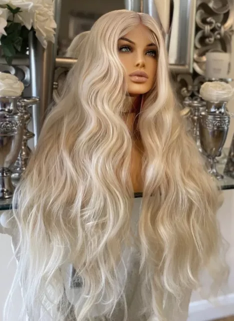 Blonde Lace Front Wig Body Wave Long Blonde Wig Natural Bodywave Kim K Curly Wig