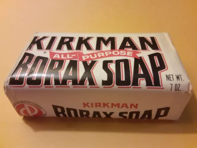 Vintage Kirkman Borax All Purpose Soap Bar New Old Stock Colgate Palmolive