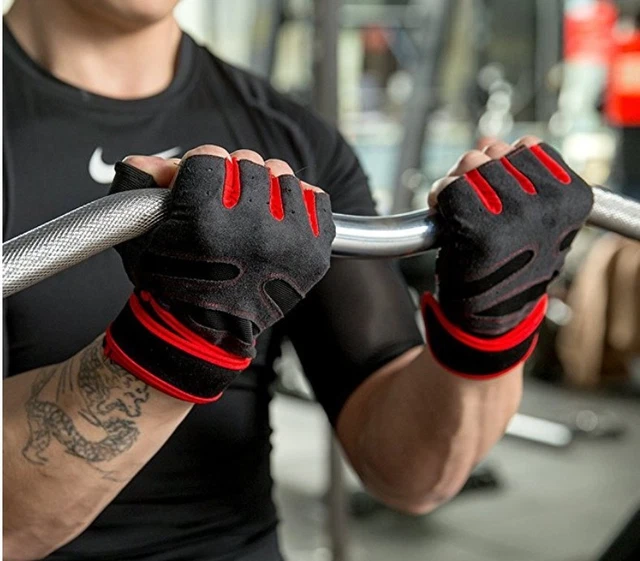 Gants de haltérophilie de gymnastique, protection de la paume d'entraînement physique (moyen) 6