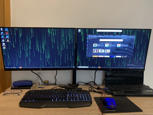 2 HP P24q G4 23,8 Zoll QHD IPS LED Monitor - Schwarz