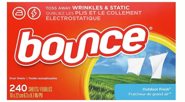 Bounce Dryer Sheets Laundry Fabric Softener, Outdoor Fresh, 240 Count