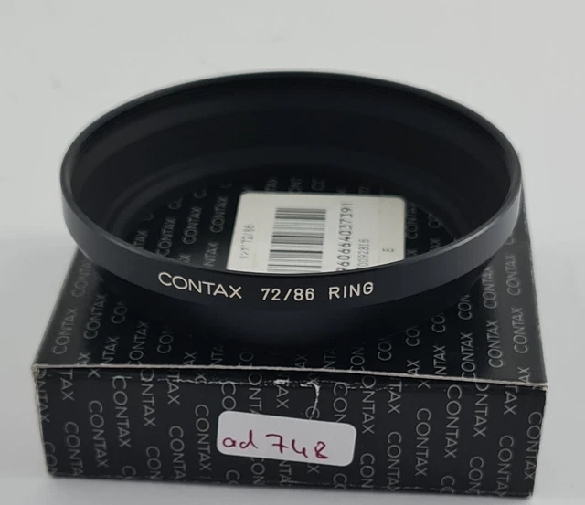 CONTAX Adaptador Filtro E86 86 86mm on Objetivo Lente E72 72 72mm Japón 748/23