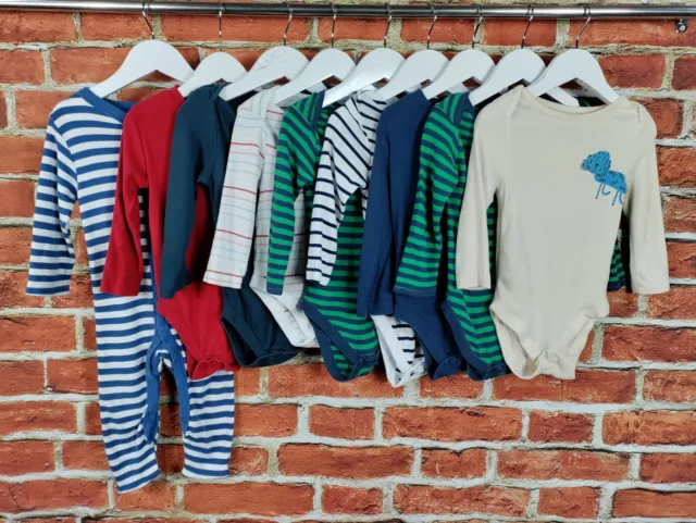 Boys Infant Bundle Age 12-18 Mths M&S Mothercare Sleepsuit & Bodysuits Set 86Cm