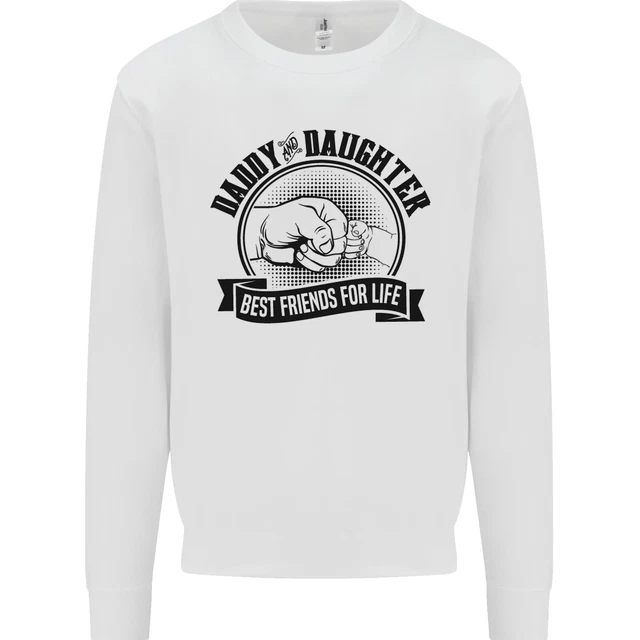 Daddy & Daughter Best Friends Fathers Day Kids Sweatshirt Jumper