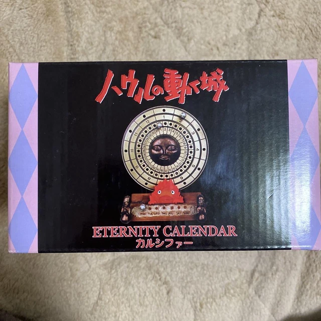 STUDIO GHIBLI HOWL'S Moving Castle Perpetual Calendar Calcifer Item £