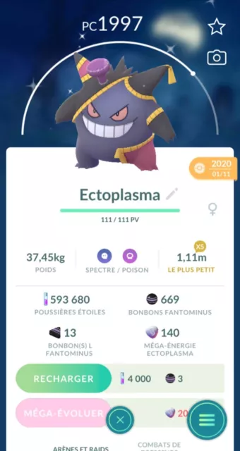 Shiny Halloween Gengar ! very rare !register trade