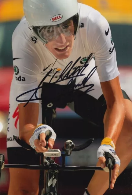 Andy Schleck Hand Signed 12X8 Photo Cycling Autograph Tour De France 1