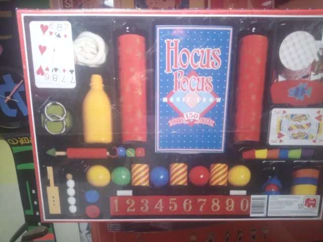 Gioco in scatola di magia hocus pocus 150 giochi marchio jumbo new in cellophane