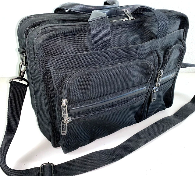 TUMI BLACK BALLISTIC Nylon Expandable Briefcase Laptop Shoulder Bag