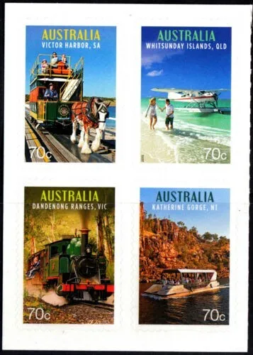 2015 Australian  Stamps - Tourist Transport - MNH P&S booklet block of 4