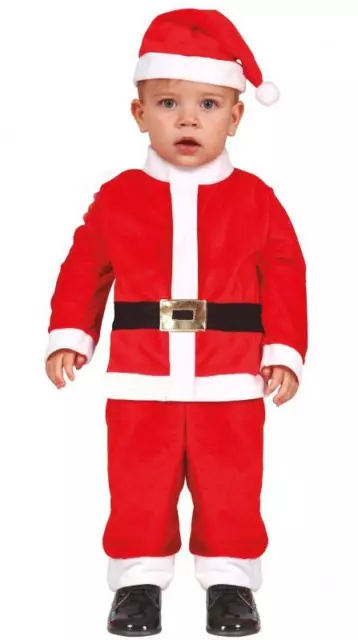 Costume Babbo Natale Carnevale Vestito Guirma Bambino Christmas Neonato Santa