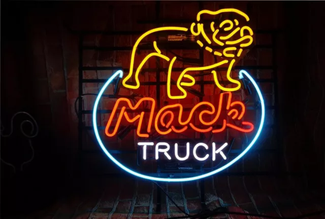 Mack Truck Neon Sign 19x15 Home Bar Man Cave Pub Store Wall Decor