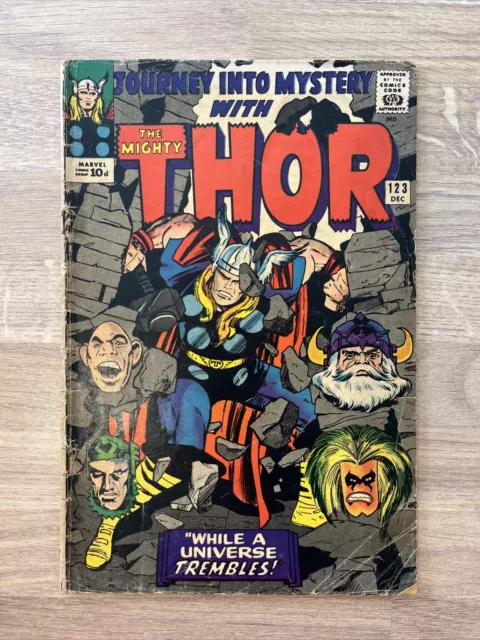 Marvel Comics Journey Into Mystery With The Mighty Thor #123 1965 Silver Age 2