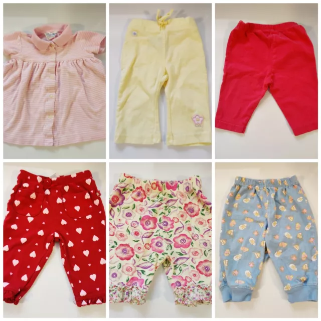 Lot of 7 Baby Girl Clothes size 3, 3-6 and  6-9 Months Pants~Dress
