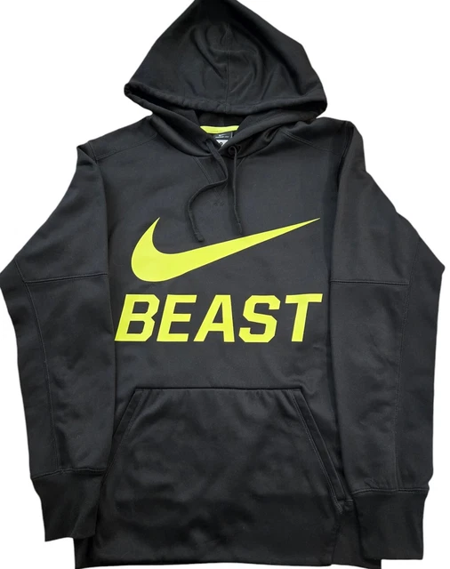 NIKE BEAST MENS Large Hoodie Therma Fit Pullover Center Swoosh Blue 886994 455 20.00 PicClick