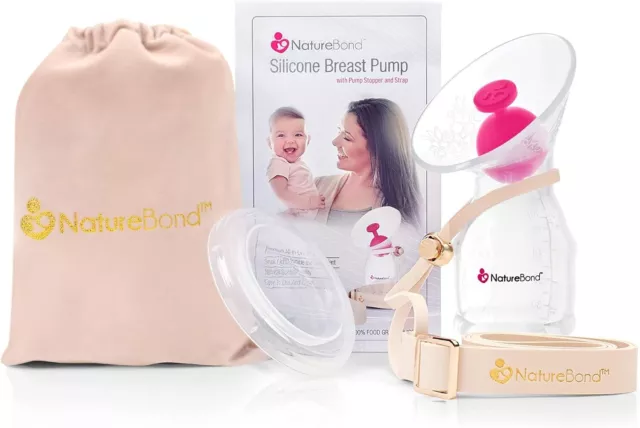 NatureBond Silicone Breastfeeding Manual Breast Pump Milk Saver Nursing Pump | A