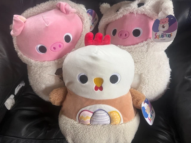 ALDI SQUISHEES 13& Choose CLUCKY Chicken Chick or WILBUR Piggy in Lamb ...