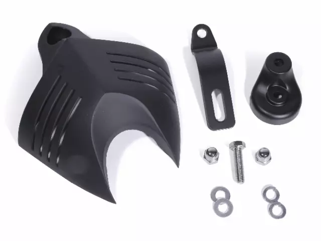 Hupenabdeckung Schwarz V-Style Horn Cover für Harley-Davidson Big Twin Cam Evo