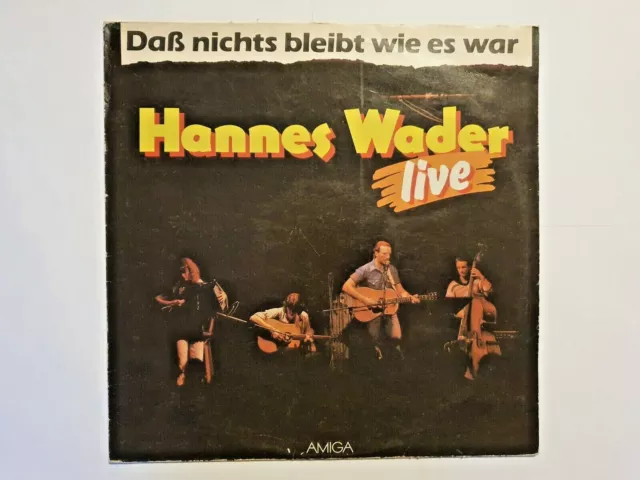 Schallplatte LP Vinyl 12" Hannes Wader - Live - Daß nichts bleibt wie es war