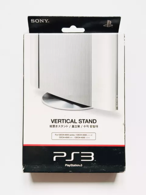 Sony Playstation 3 PS3 Super Slim White Vertical Stand Official OEM CECH-ZST1 CW