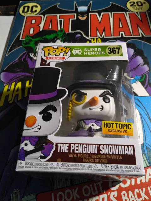 Funko Pop! Vinyl DC Heroes The Penguin Snowman #367 Hot Topic Holiday Exclusive